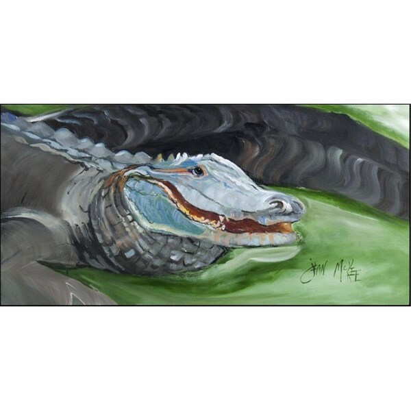 Carolines Treasures Alligator Smiles Indoor & Outdoor Runner Mat, 28 x 58 in. CA77287 - main